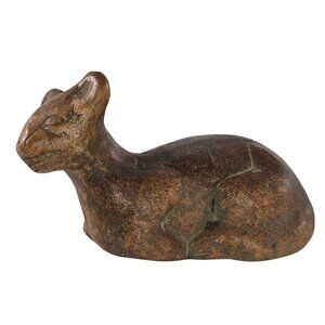 Mexican Colima Pottery Cat Dog Jaguar Lying Down Pre-Columbian Figurine